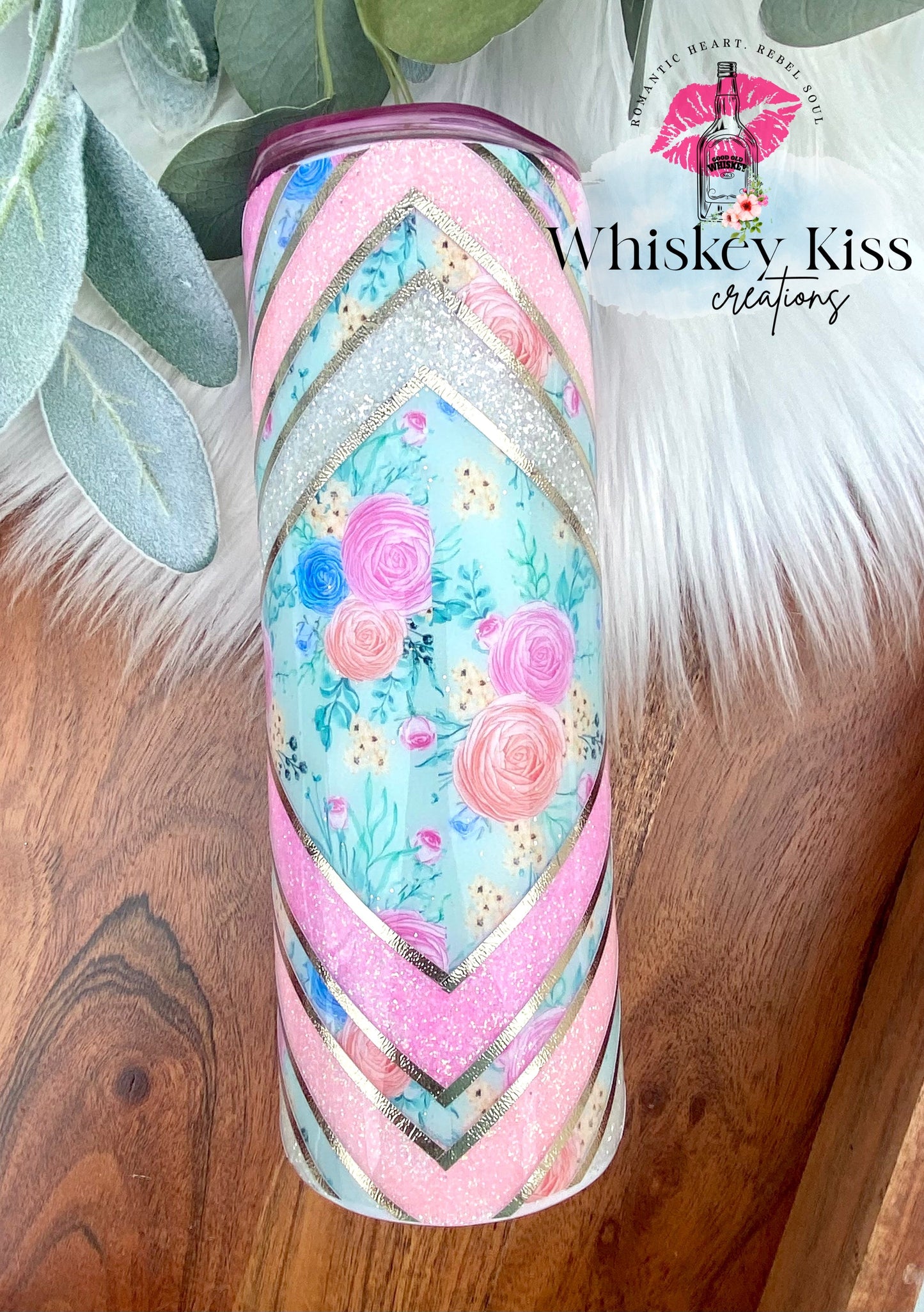 Floral Basket Weave 20 oz