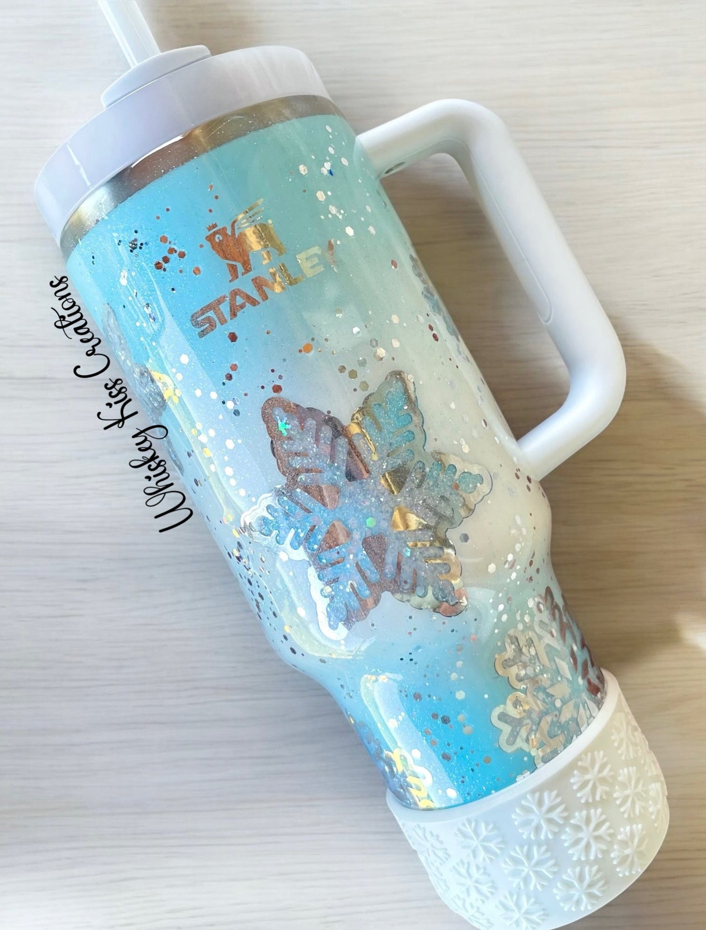 Shimmer White Snowflake Boot