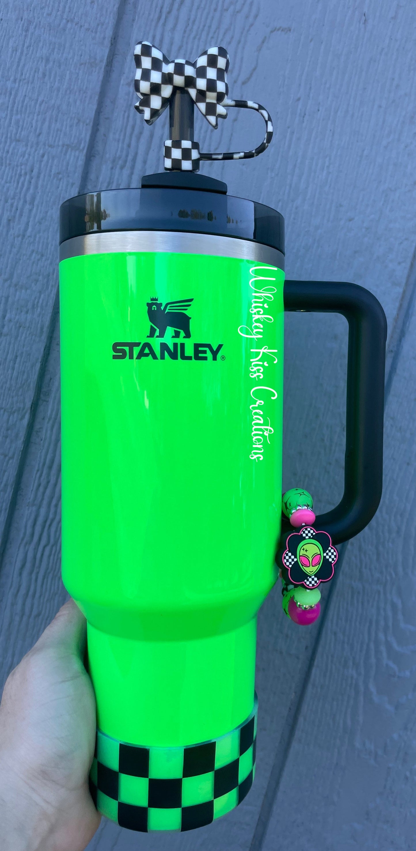 Clear/Black Checkered Tumbler Boot