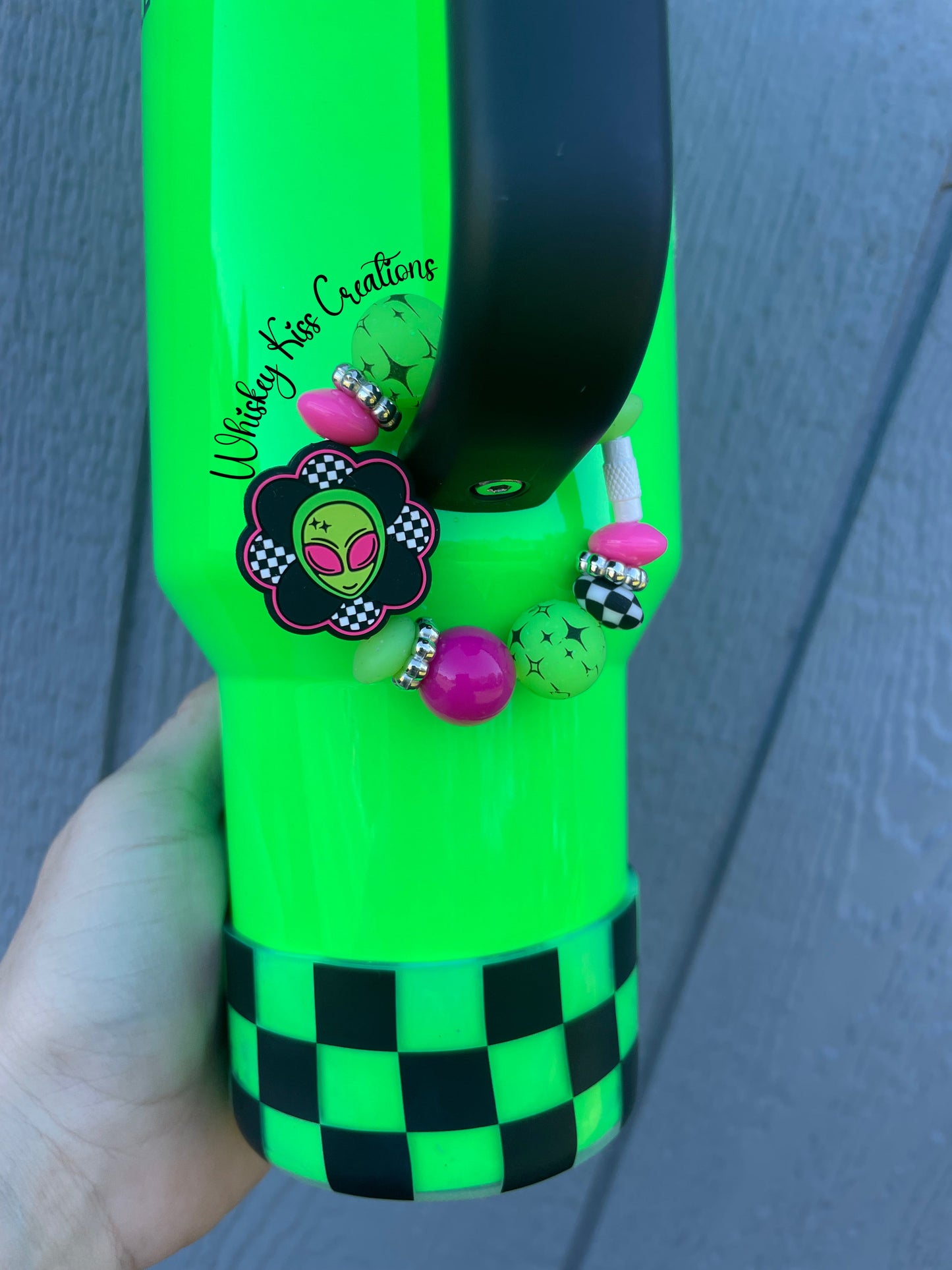 Clear/Black Checkered Tumbler Boot