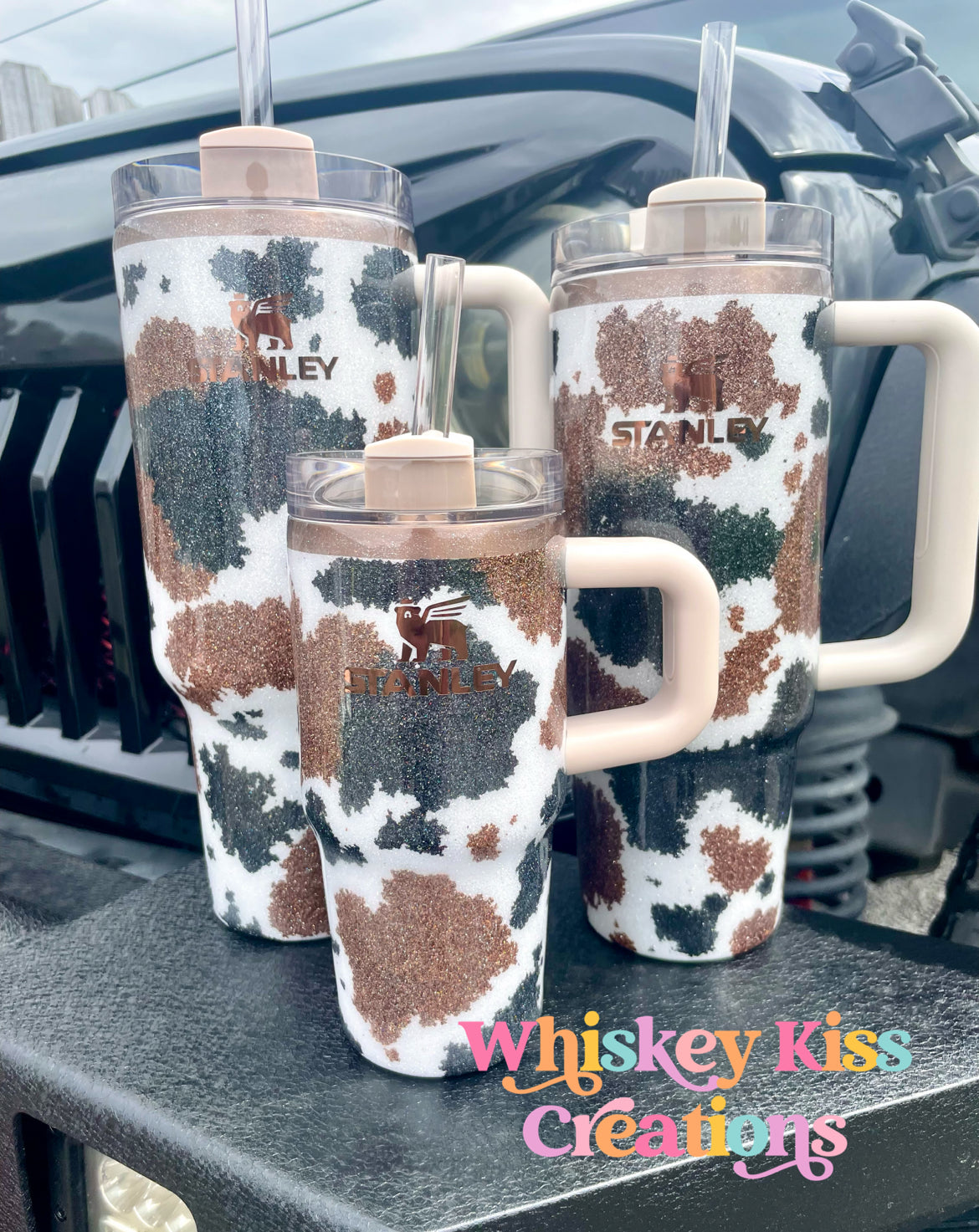 Cow Print Stanley- 30/40 oz Calia Oatmilk Base
