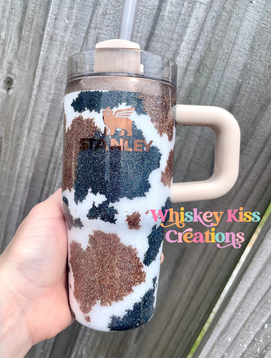 Cow Print Stanley- 30/40 oz Calia Oatmilk Base