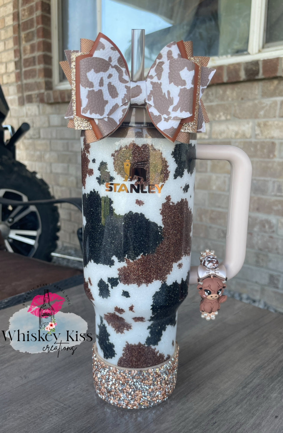 Cow Print Stanley- 30/40 oz Calia Oatmilk Base