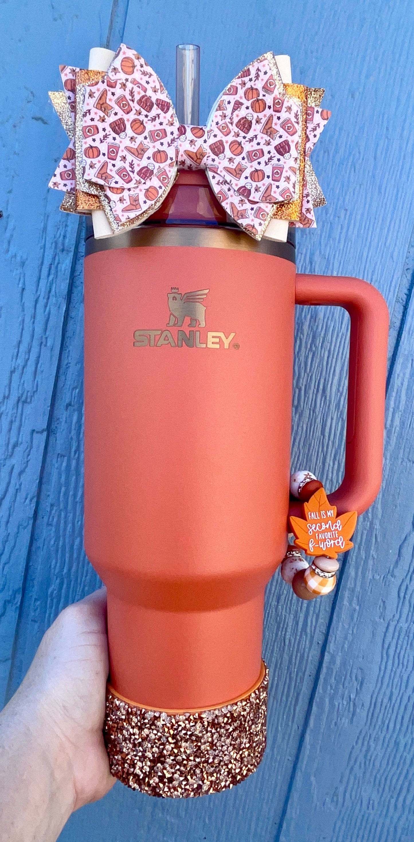 Pumpkin Spice Rhinestone Boot