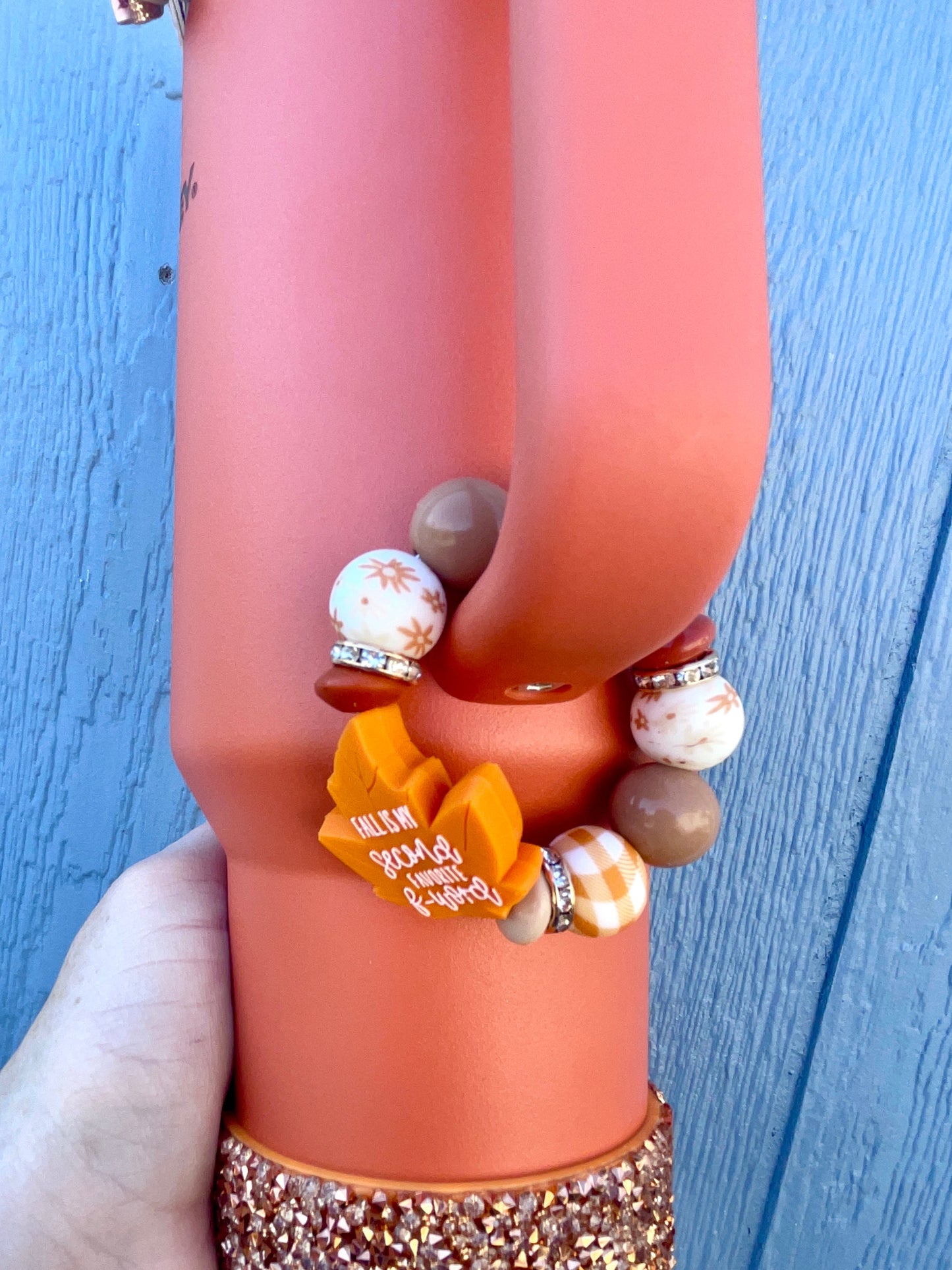 Pumpkin Spice Rhinestone Boot