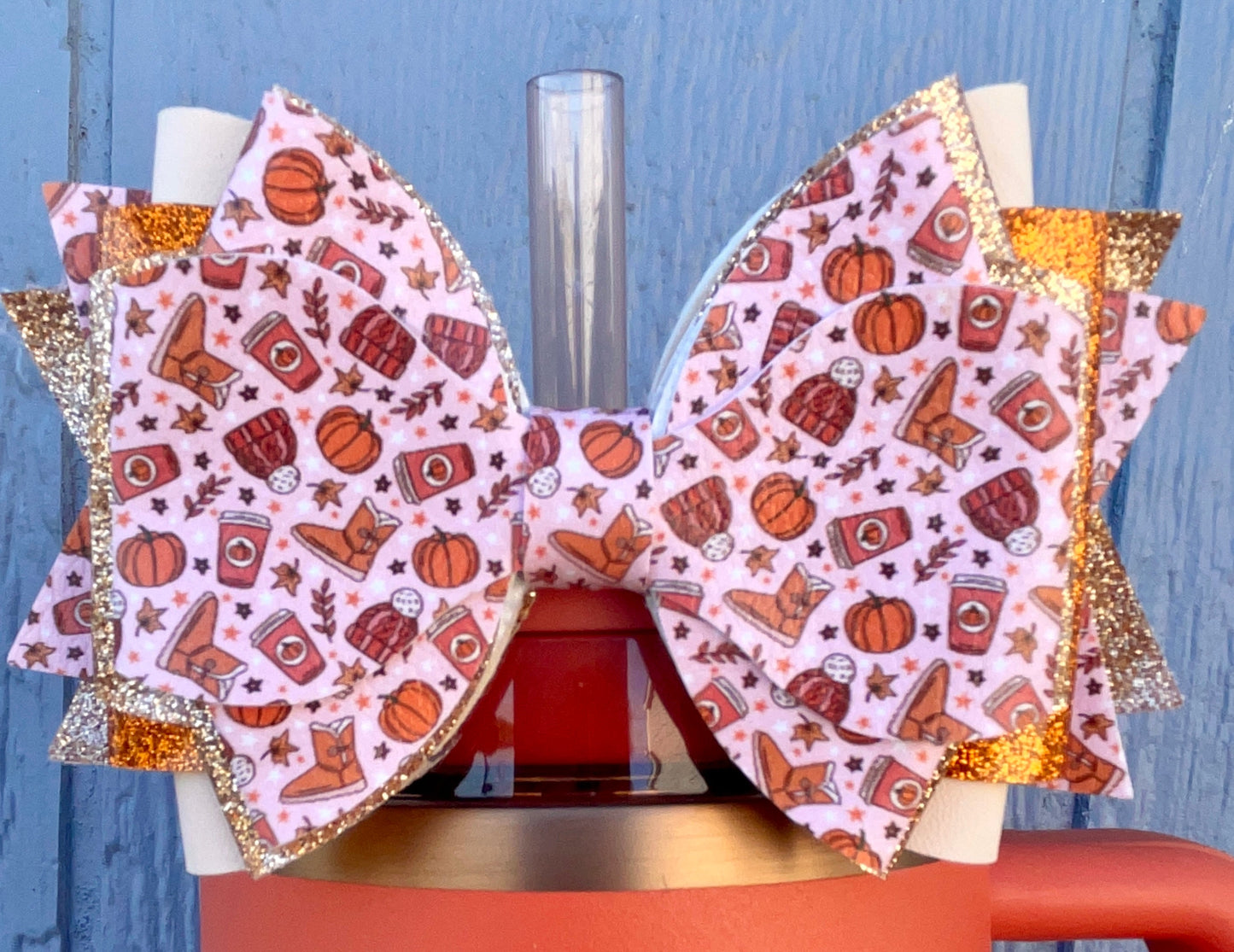 Pumpkin Spice Rhinestone Boot