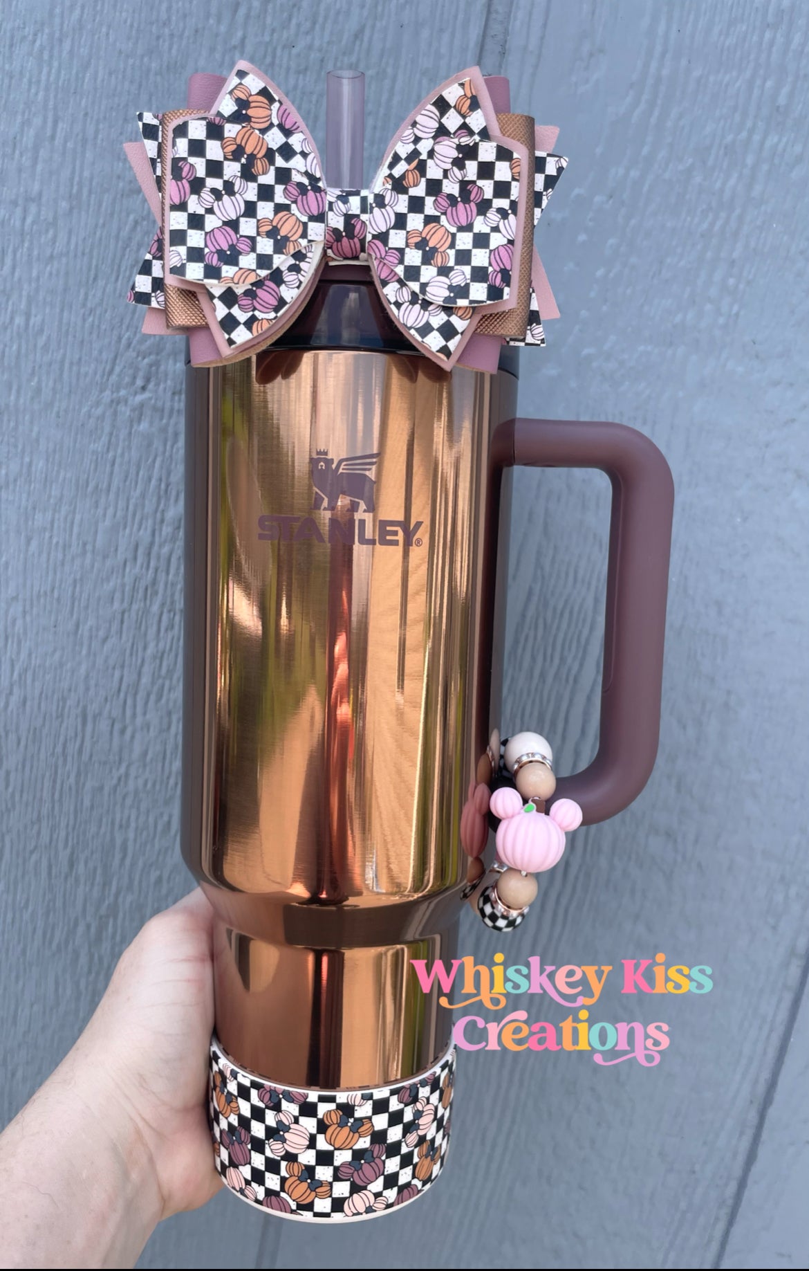 Mouse Pumpkin Boot Set (Bow and Handle Charm)