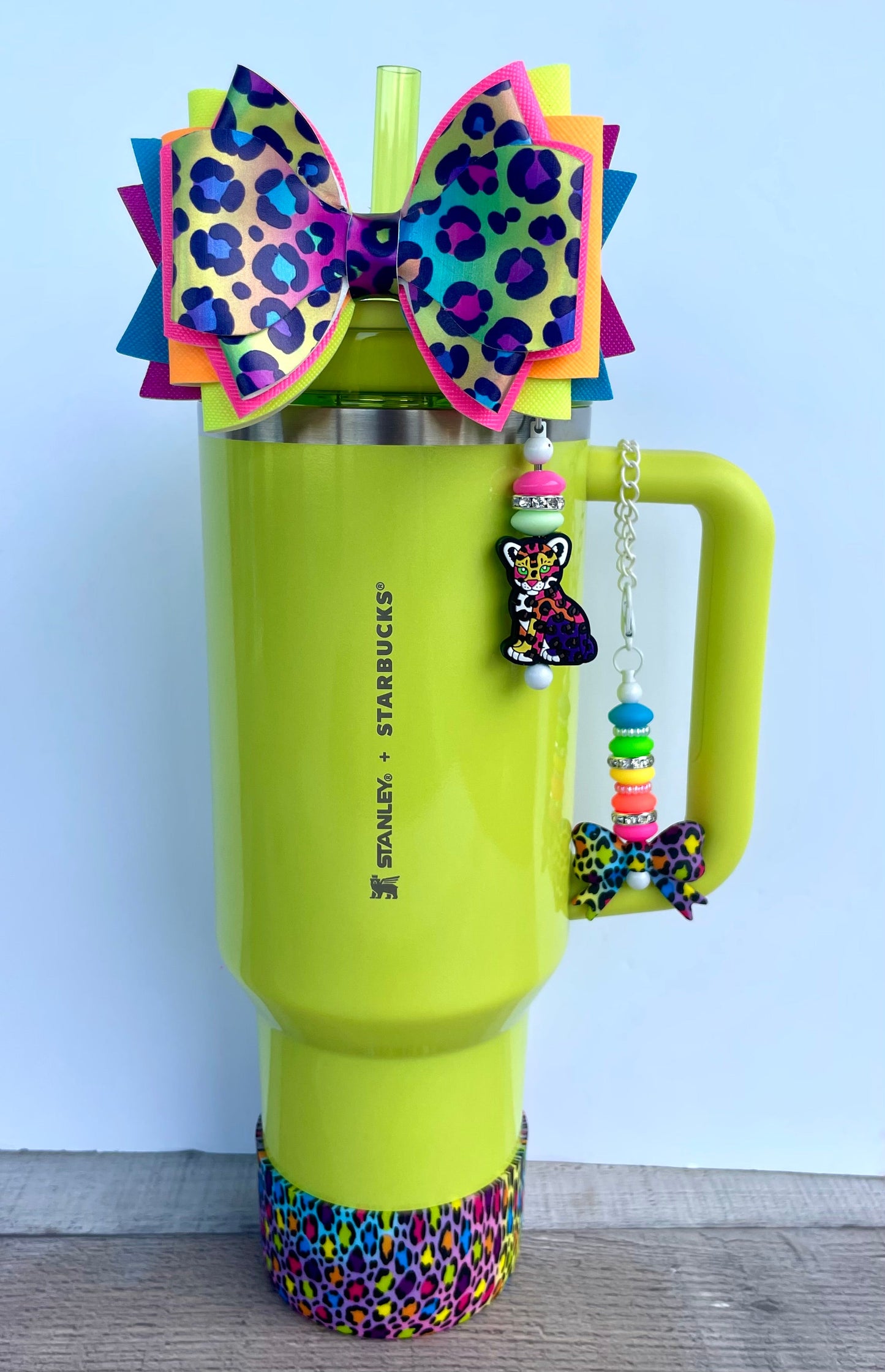 Rainbow Leopard Tumbler Boot