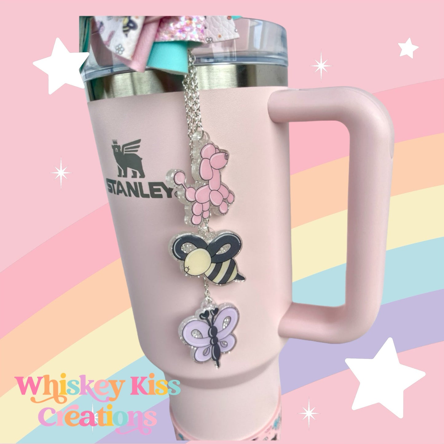 Balloon Animals Straw Charm
