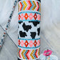 Aztec Cow Rhinestone Tumbler- 20 oz