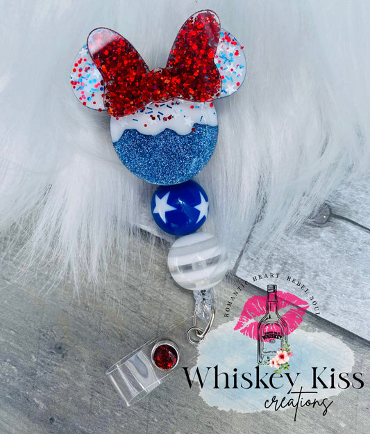 Beaded Independence Day Mouse