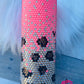Coral Leopard Rhinestone Tumbler- 24 oz Plump