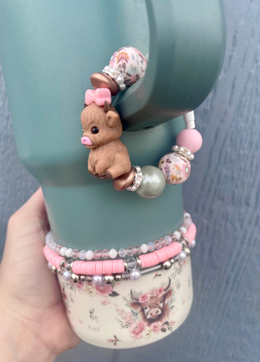 Baby Highland Cow Handle Bracelet