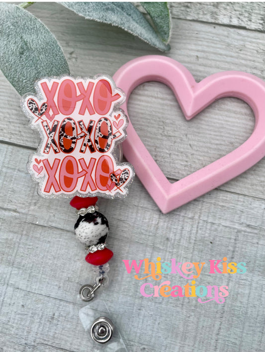 Valentines Day/ Western Badge Reel- For Healthcare workers, Nurses, CNA, Cow Badge Reel