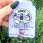 Black is My Happy Color Beaded Badge Reel