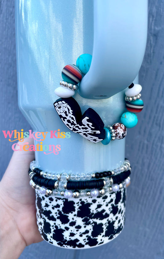 Handle Bracelet- Black Bell Bottoms