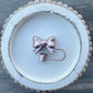 Bow Straw Topper- Rose Gold