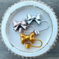 Bow Straw Topper- Rose Gold