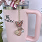 Iced Coffee & Butterflies Straw Charm