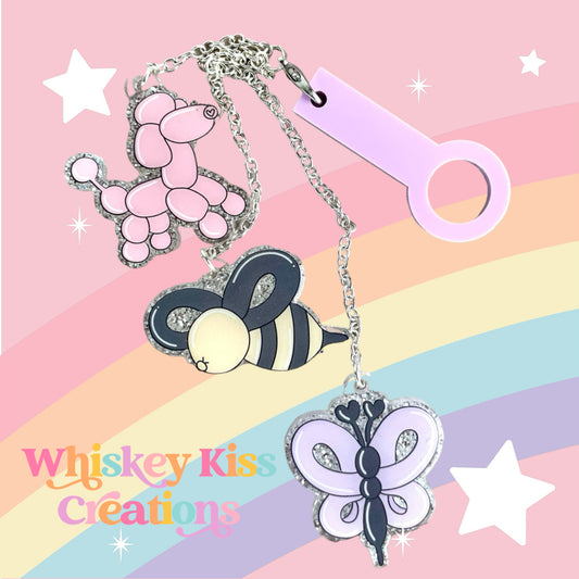 Balloon Animals Straw Charm