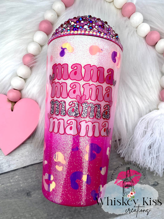 Mama-Bling Lid 22 oz Café